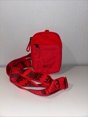 Nike Red Mini Belt Bag with Branded Strap